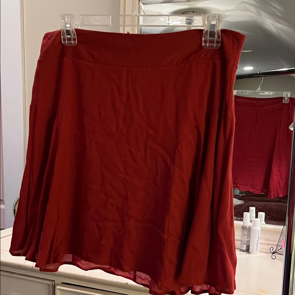 Jella Couture Vibrant Coral Skater Skirt